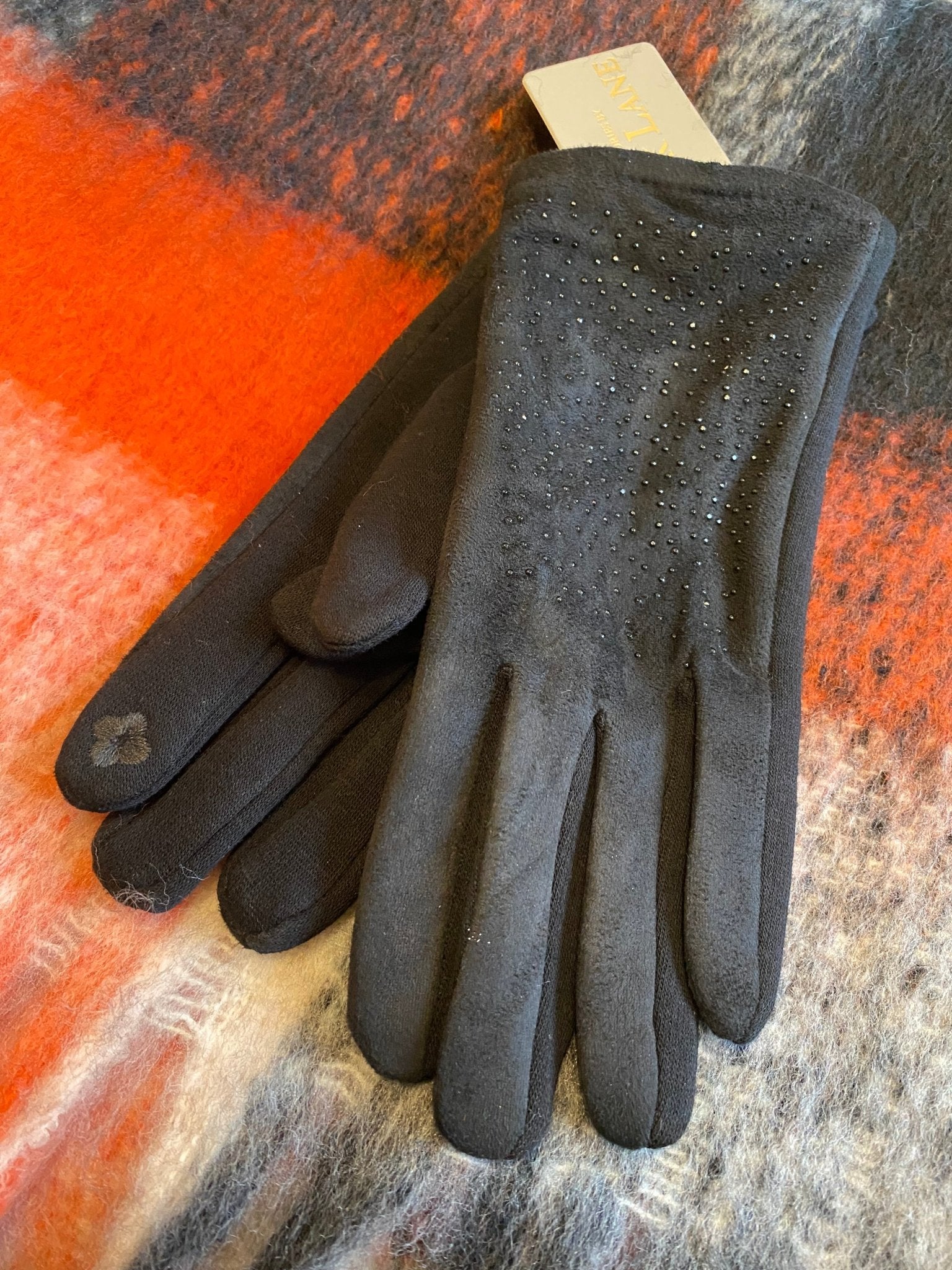 Black Beaded Gloves - Louise's Jewellery Box