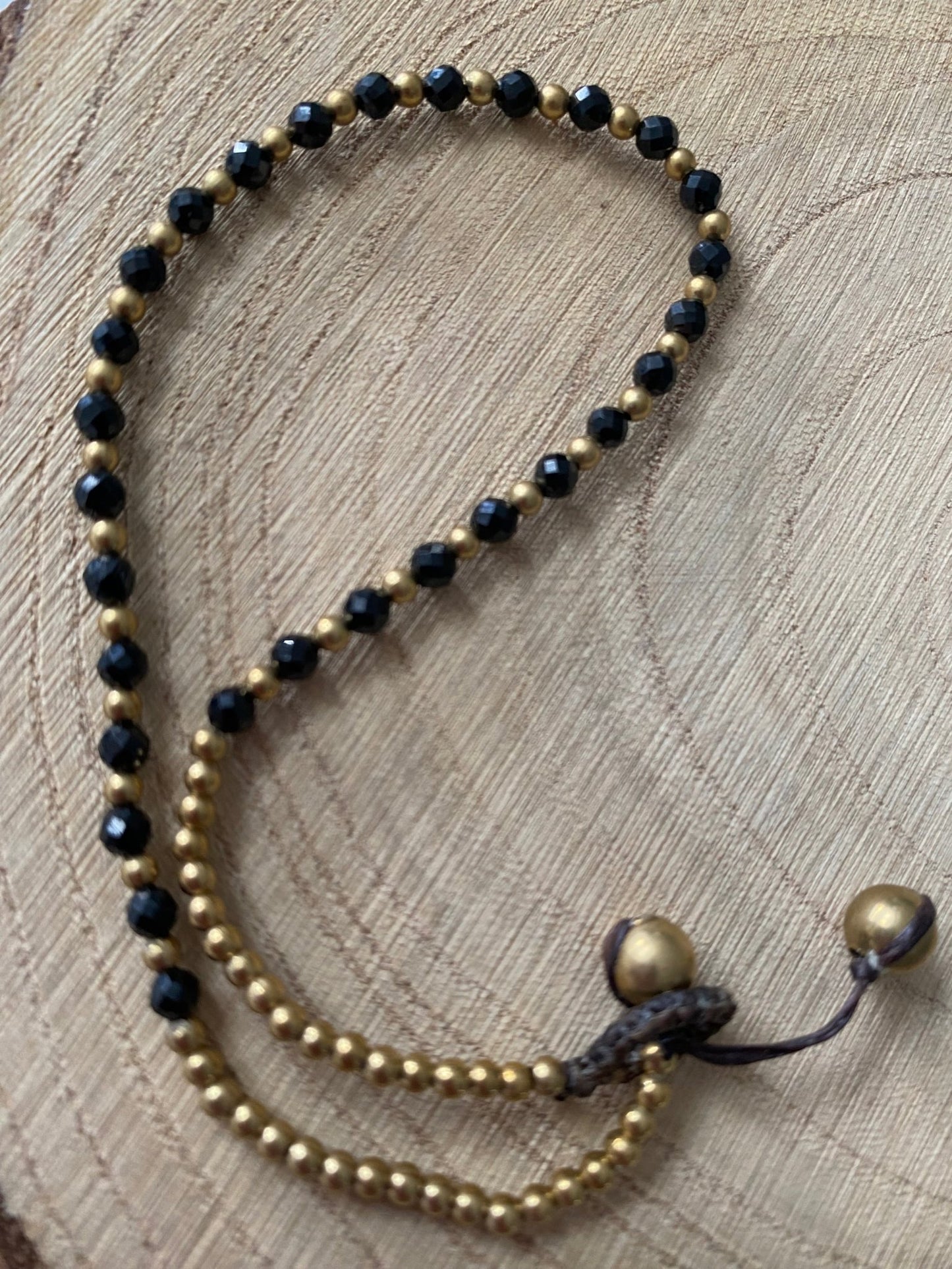 Black Spinel Crystal Healing Anklet for Inspiration - Louise's Jewellery Box