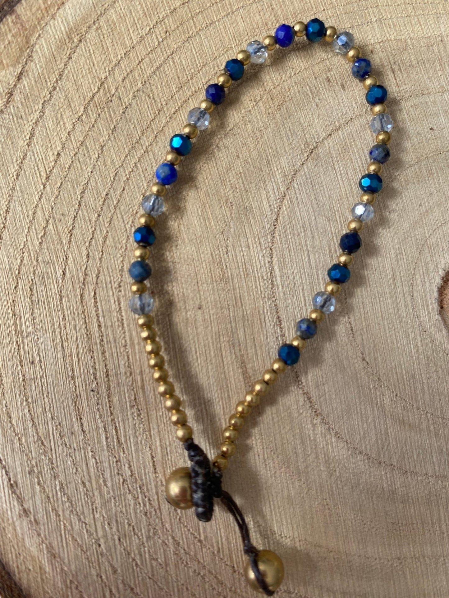 Blue Agate Crystal Healing Bracelet for Calmness - Louise's Jewellery Box