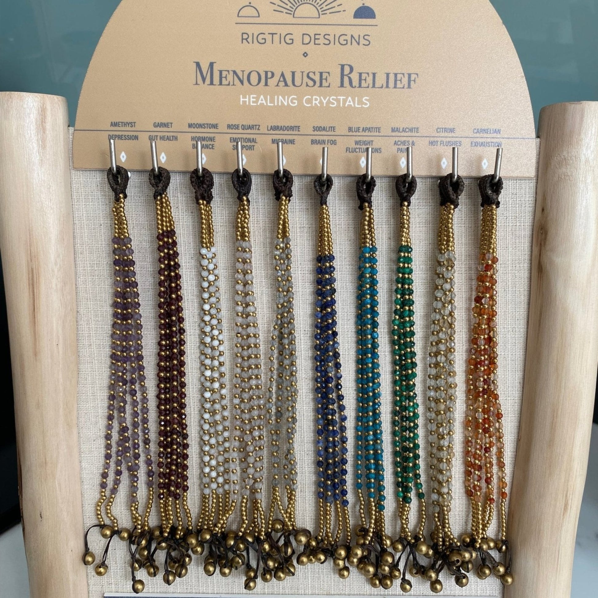 Carnelian Menopause Relief Crystal Healing Bracelet for Exhaustion - Louise's Jewellery Box