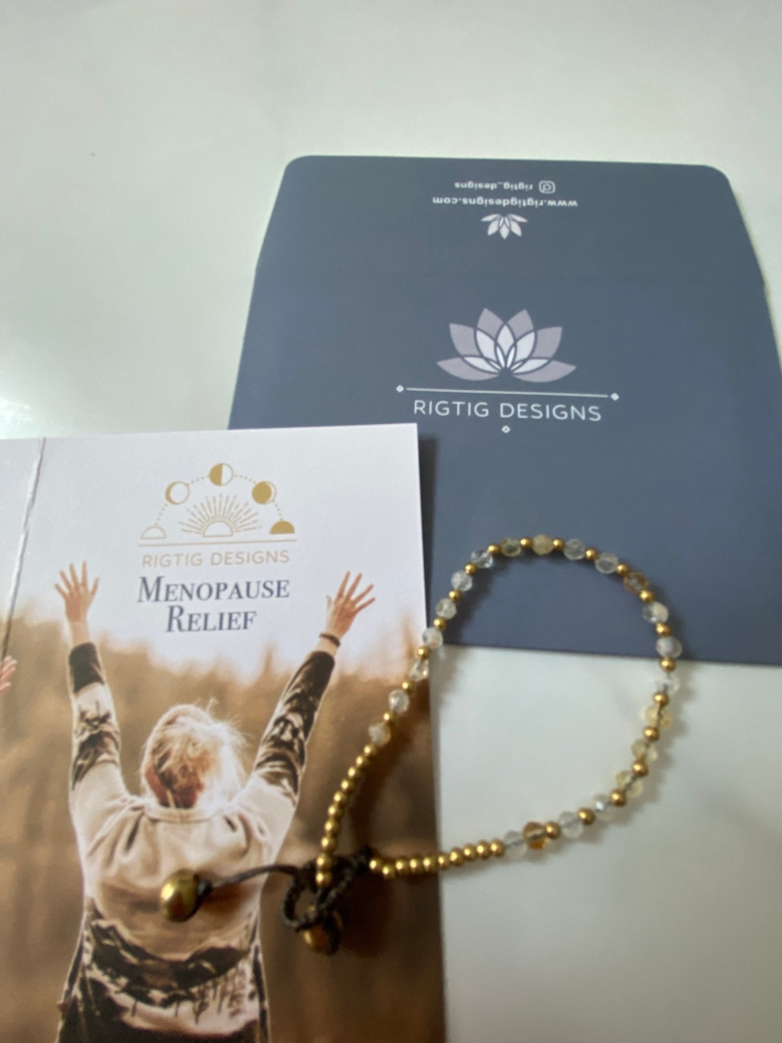 Citrine Menopause Relief Crystal Healing Bracelet for Hot Flushes - Louise's Jewellery Box