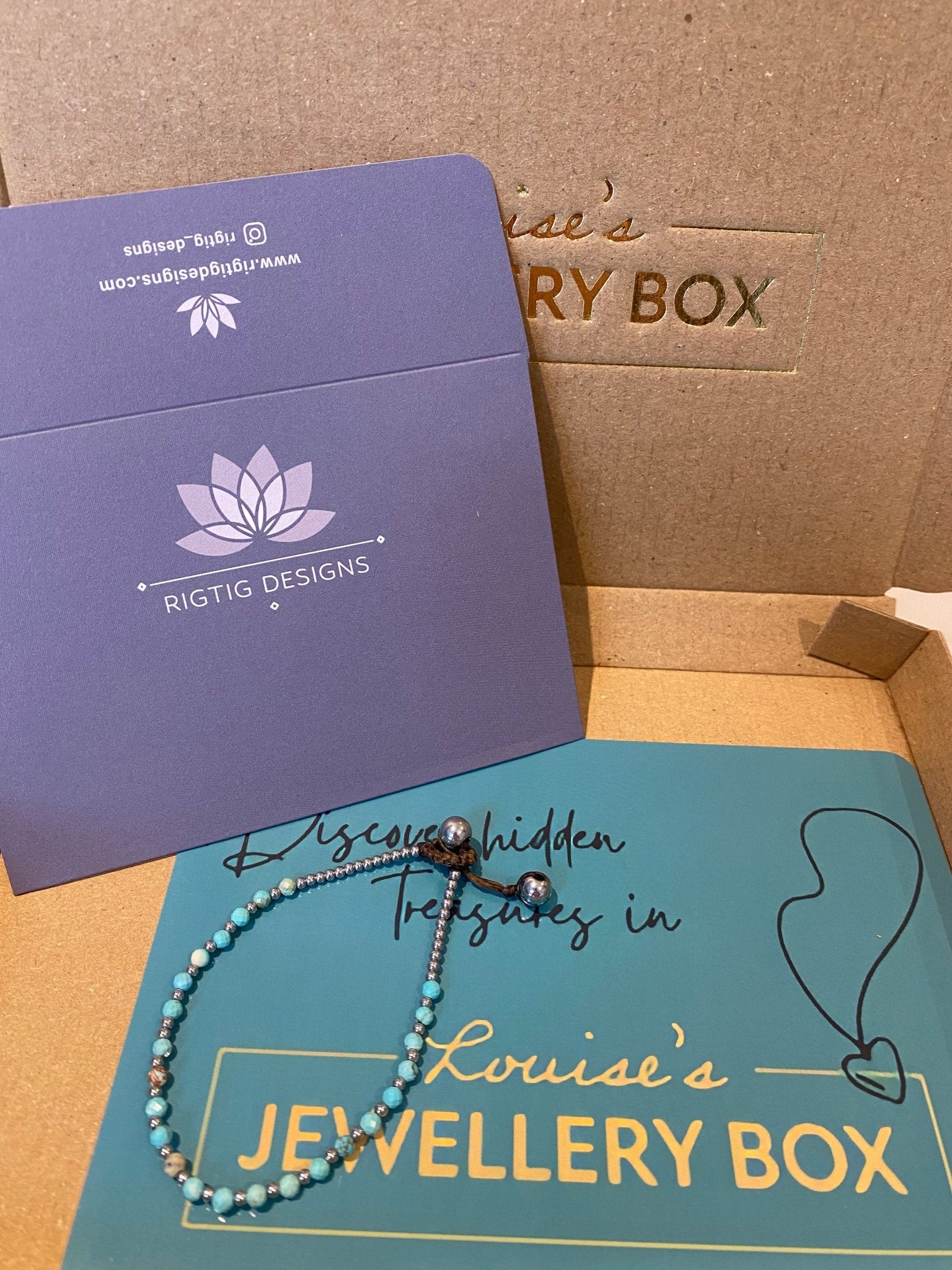 December Birthstone Bracelet - Turquoise - Louise's Jewellery Box