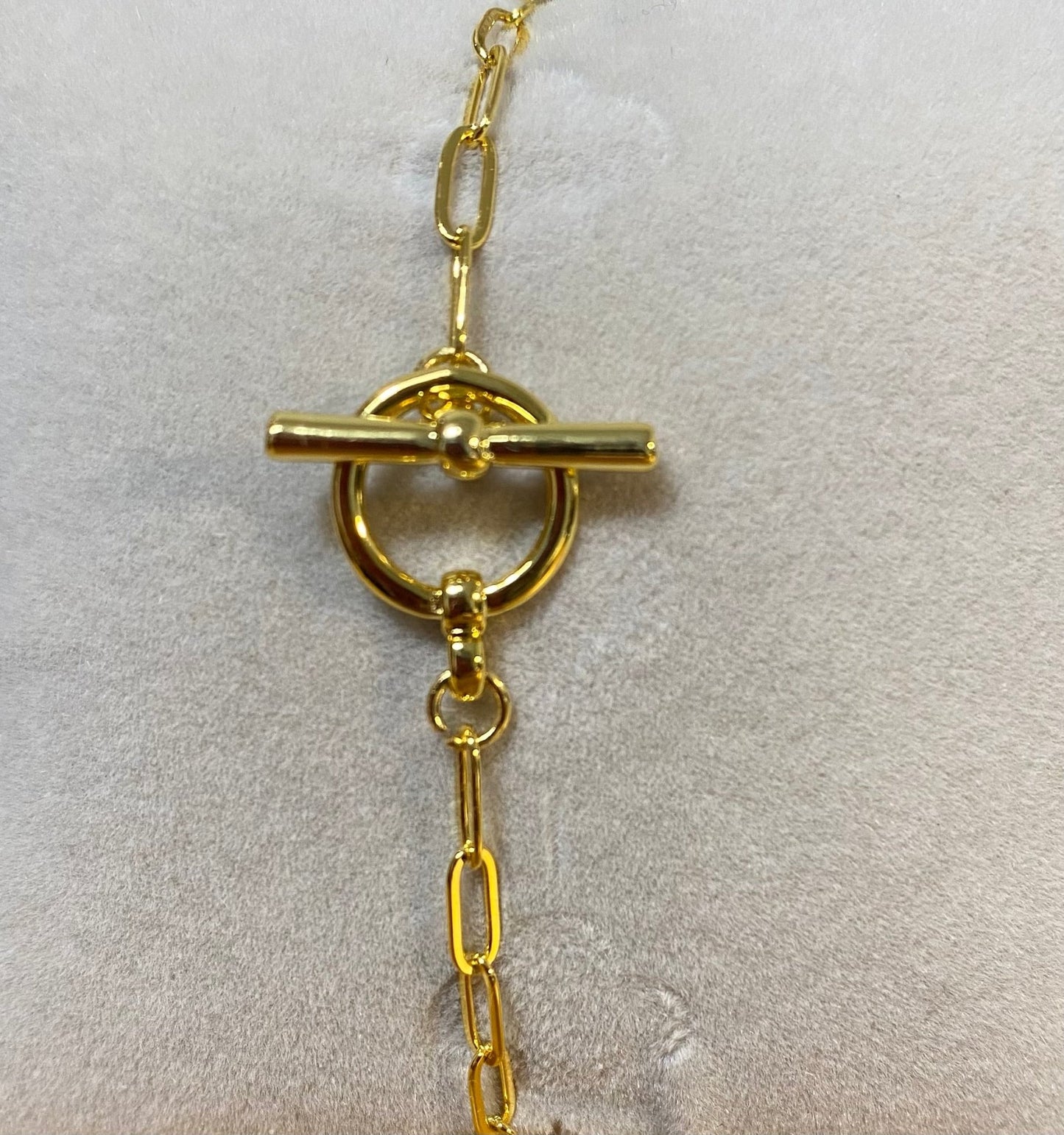 Designer Inspired Blue Enamel and Crystal Gold Plated Bracelet - Louise's Jewellery Box