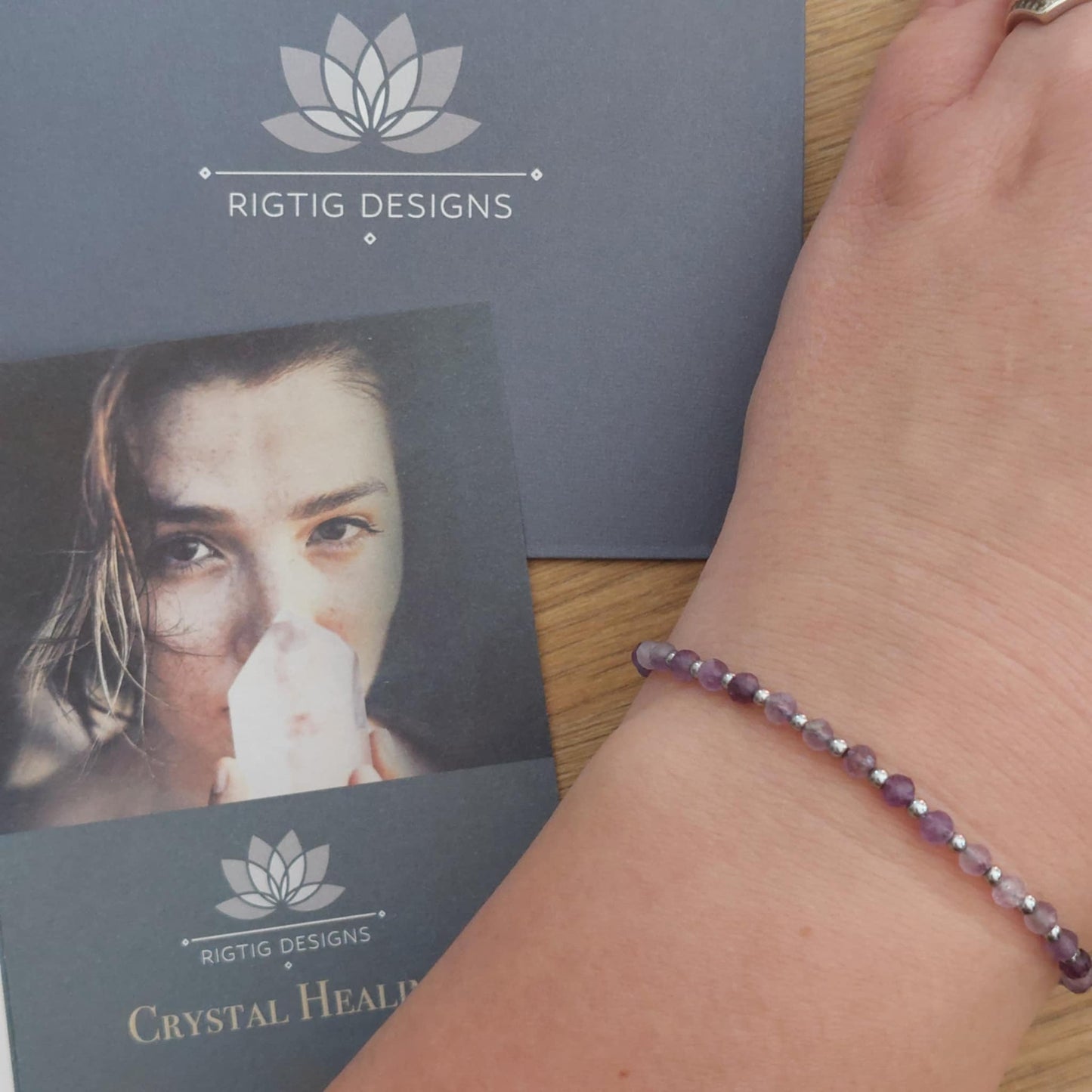 February Birthstone Bracelet - Amethyst - Louise's Jewellery Box