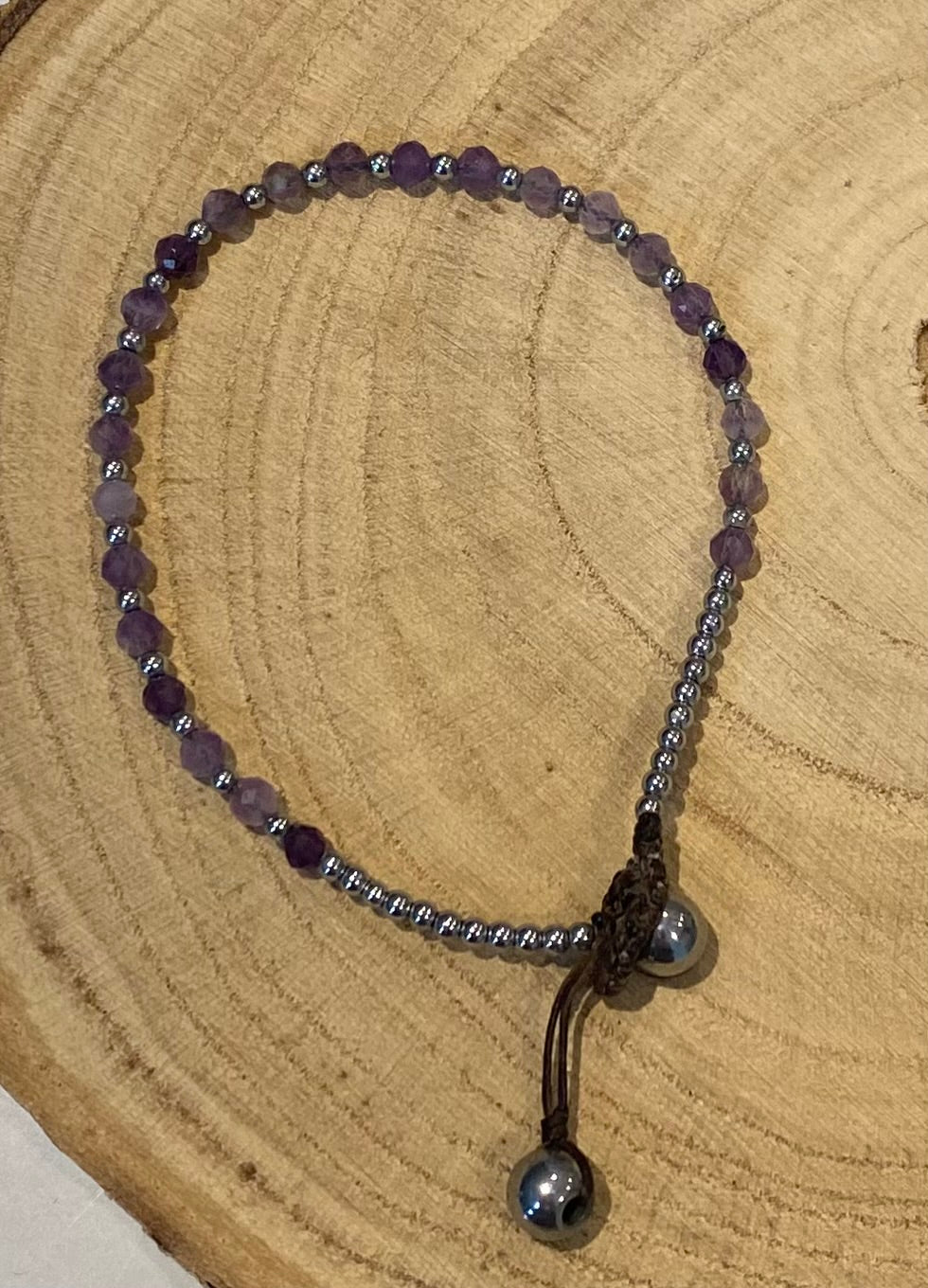 February Birthstone Bracelet - Amethyst - Louise's Jewellery Box