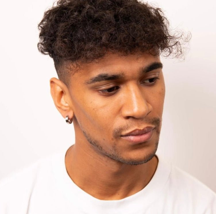 Fred Bennett Textured Huggie Hoop Earrings - LAST PAIR - Louise's Jewellery Box