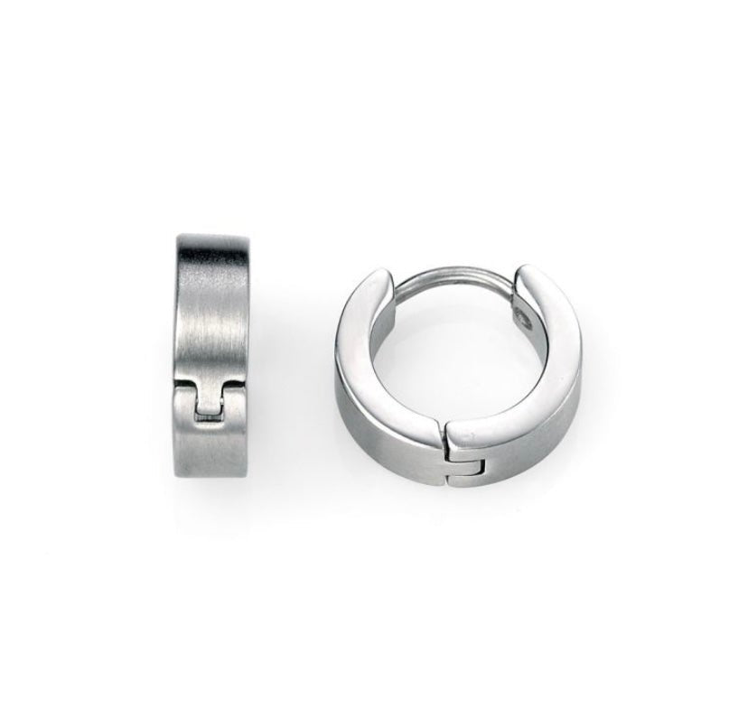 Fred Bennett Textured Huggie Hoop Earrings - LAST PAIR - Louise's Jewellery Box