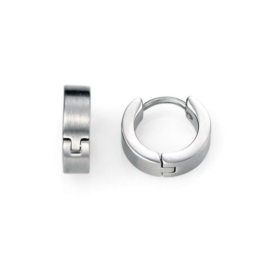 Fred Bennett Textured Huggie Hoop Earrings - LAST PAIR - Louise's Jewellery Box