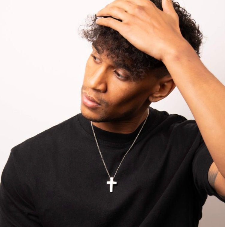 Fred Bennett Two Tone Cross Pendant - ONE LEFT! - Louise's Jewellery Box