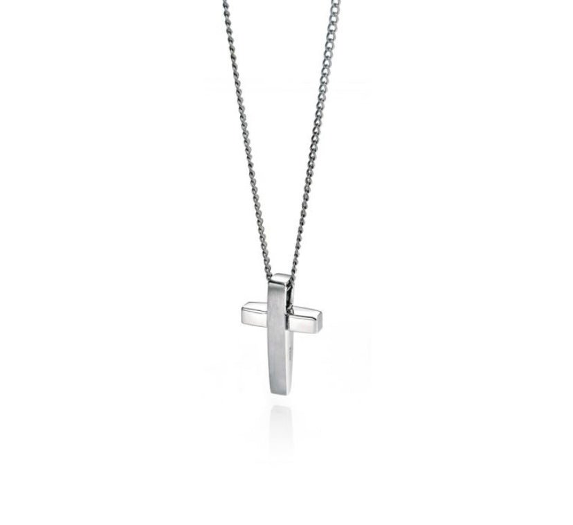 Fred Bennett Two Tone Cross Pendant - ONE LEFT! - Louise's Jewellery Box