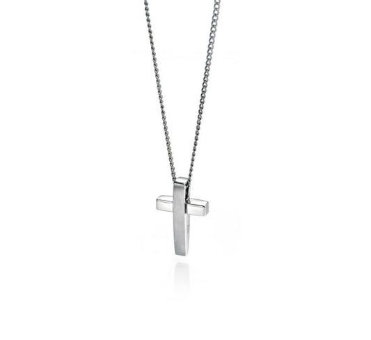 Fred Bennett Two Tone Cross Pendant - ONE LEFT! - Louise's Jewellery Box