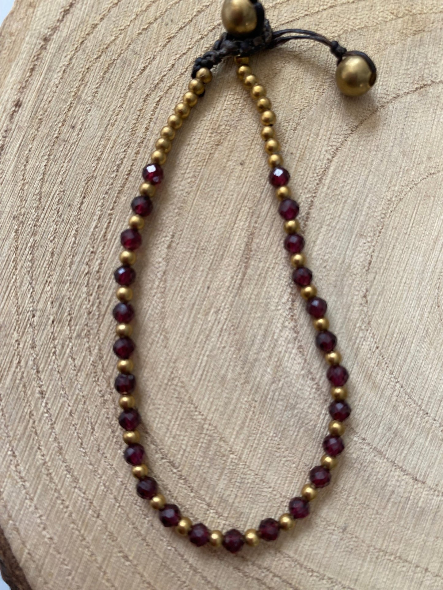 Garnet Menopause Relief Crystal Healing Bracelet for Gut Health - Louise's Jewellery Box