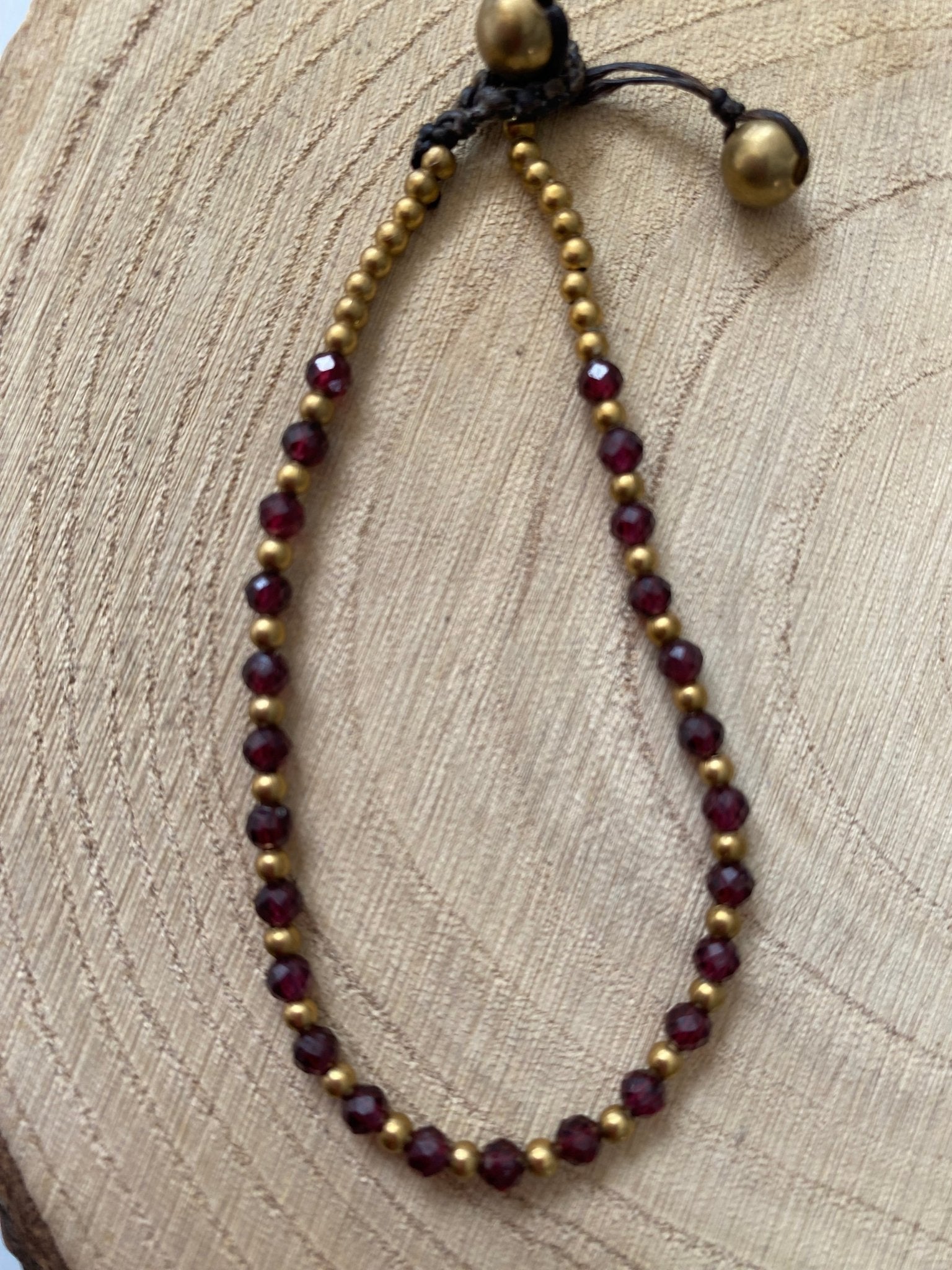 Garnet Menopause Relief Crystal Healing Bracelet for Gut Health - Louise's Jewellery Box