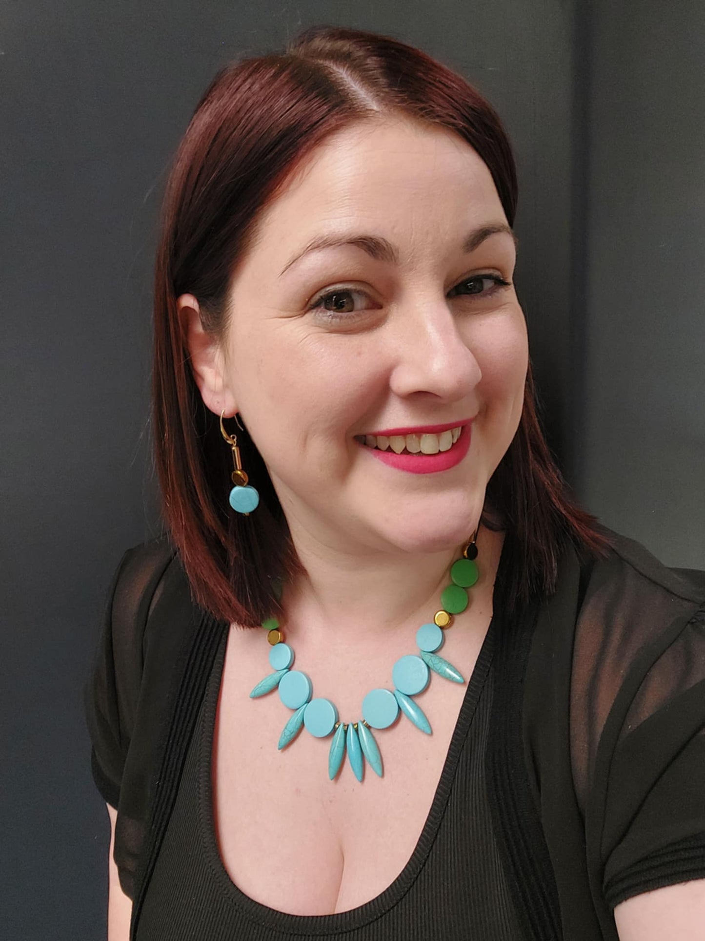 Gist Jewellery Turquoise and Gold Earrings - Louise's Jewellery Box