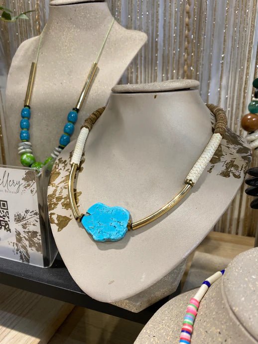 Gist Jewellery Turquoise Statement Necklace - Louise's Jewellery Box