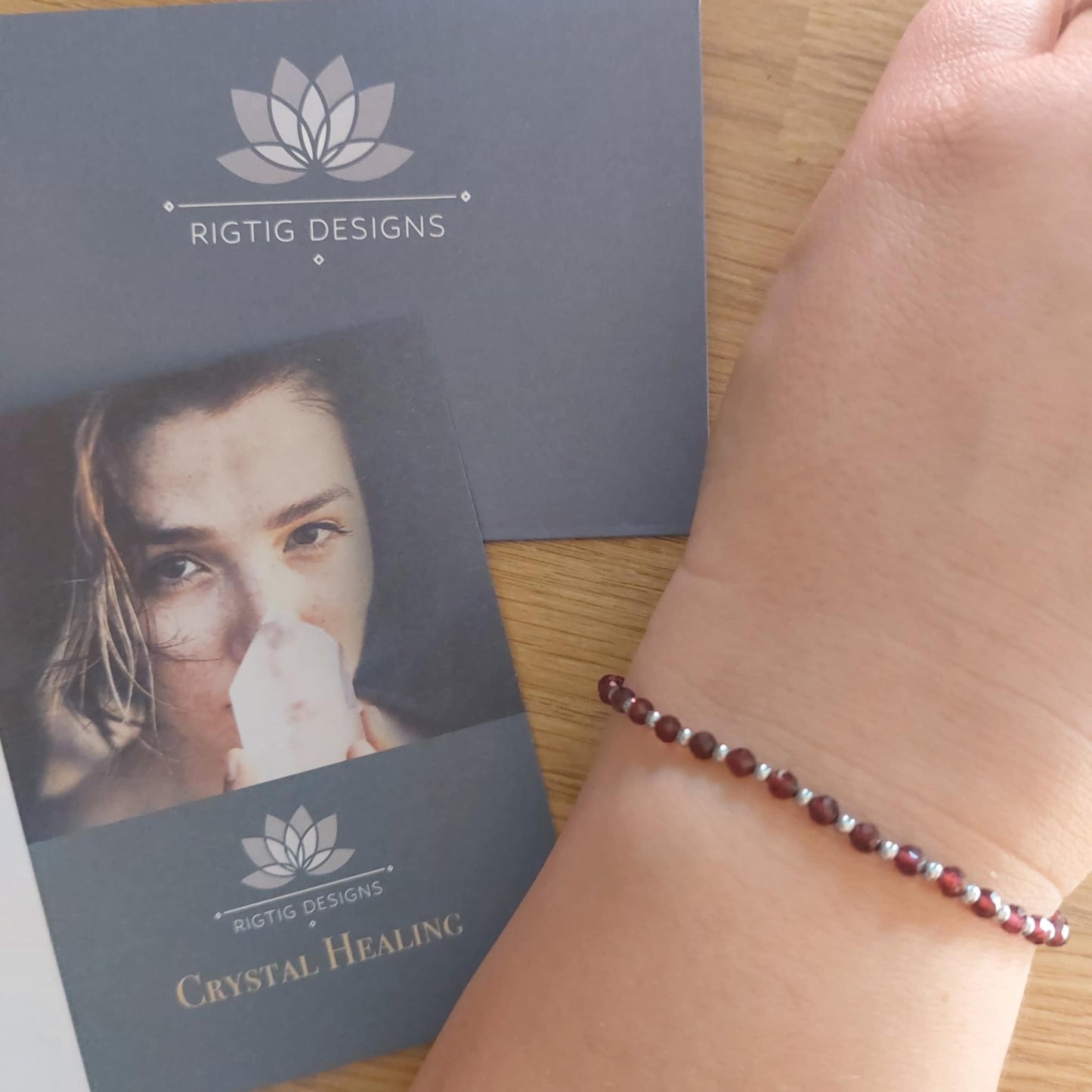 January Birthstone Bracelet - Garnet - Louise's Jewellery Box