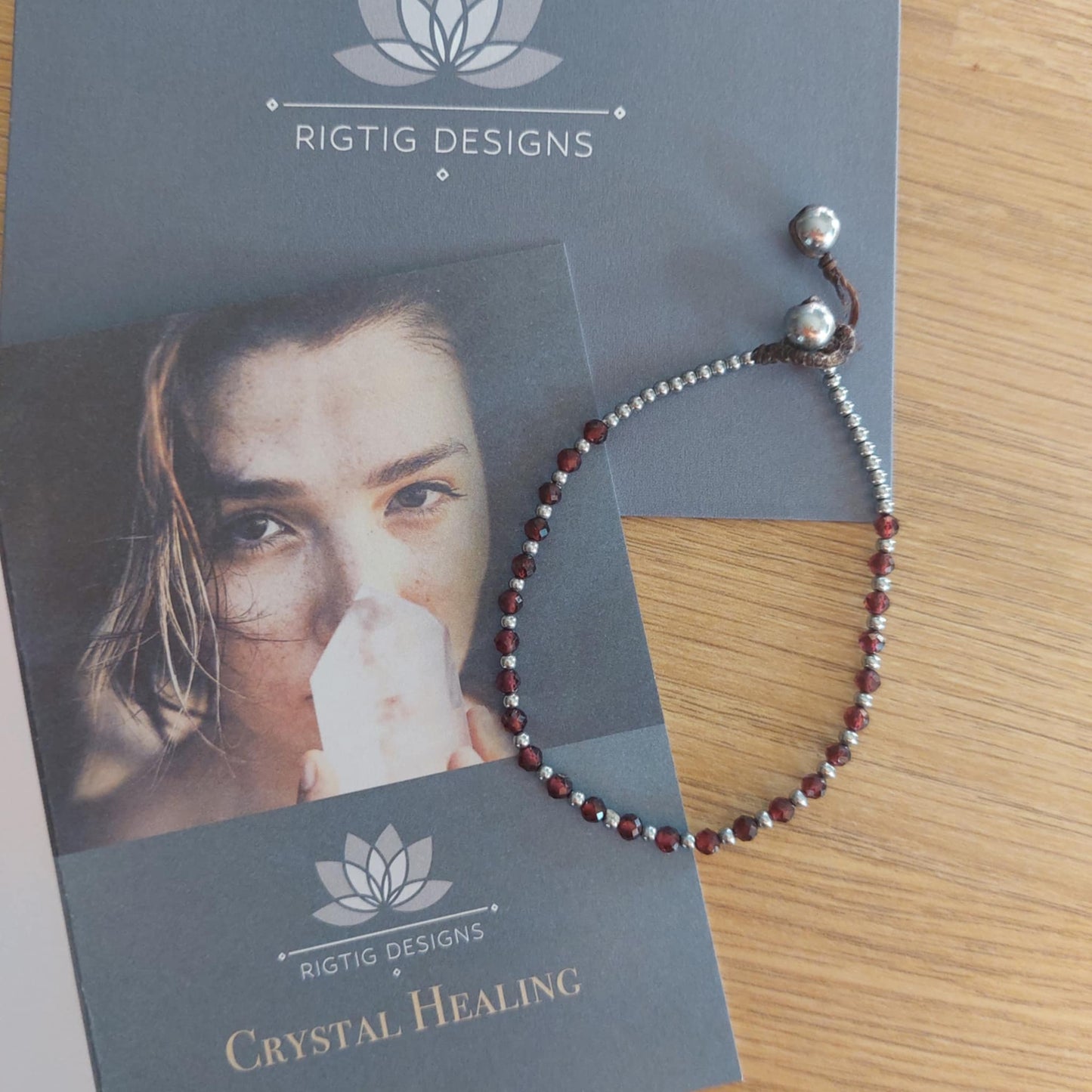 January Birthstone Bracelet - Garnet - Louise's Jewellery Box