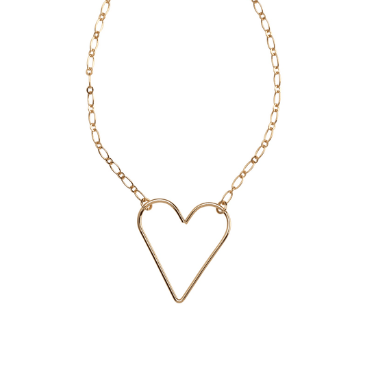 Juliet Gold Heart Necklace - Louise's Jewellery Box