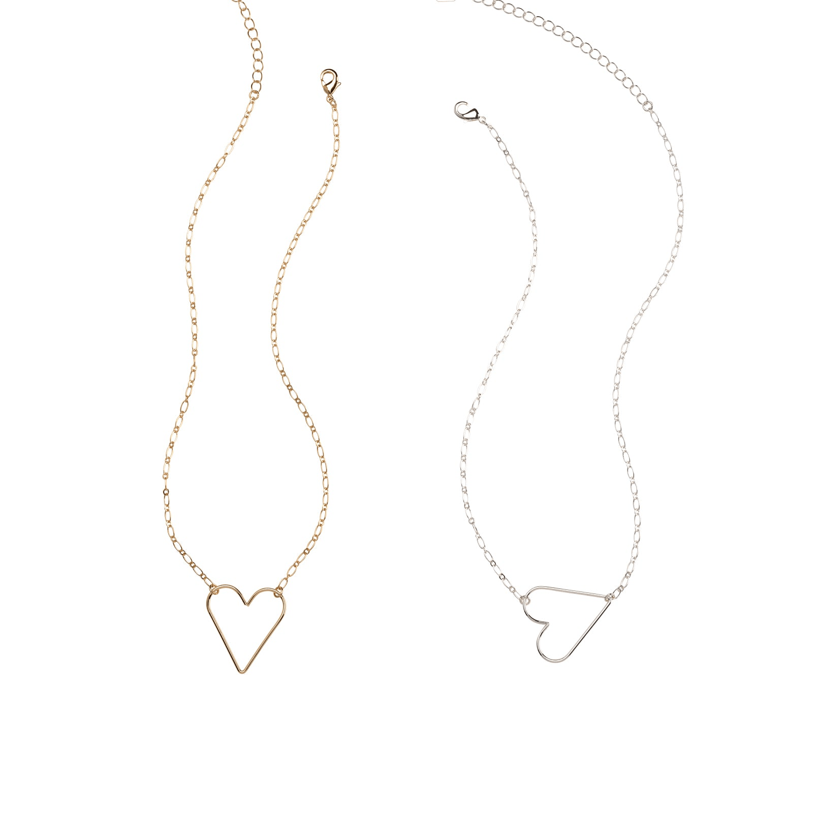 Juliet Silver Heart Necklace - Louise's Jewellery Box