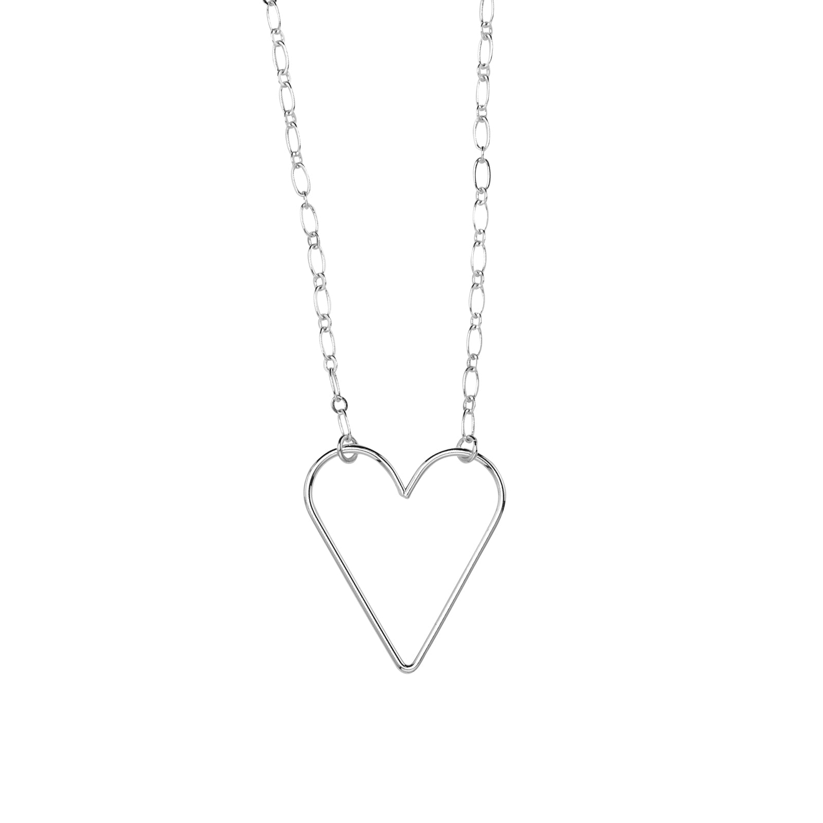 Juliet Silver Heart Necklace - Louise's Jewellery Box