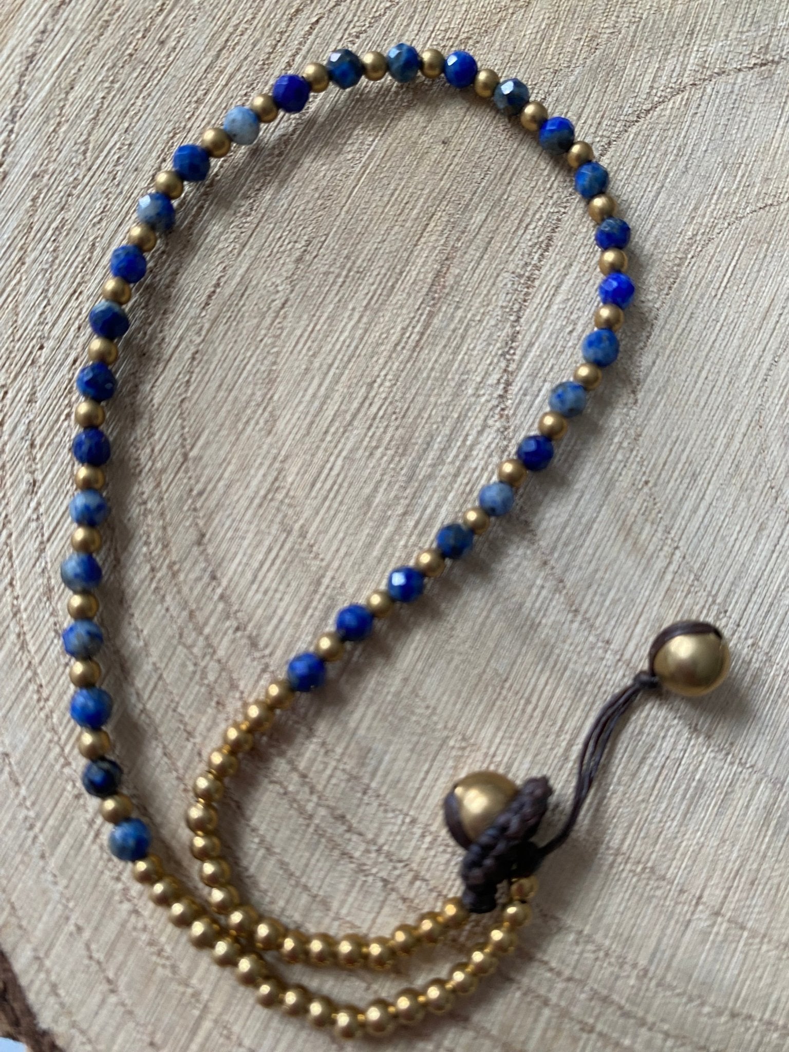 Lapis Crystal Healing Anklet for Insecurity - Louise's Jewellery Box