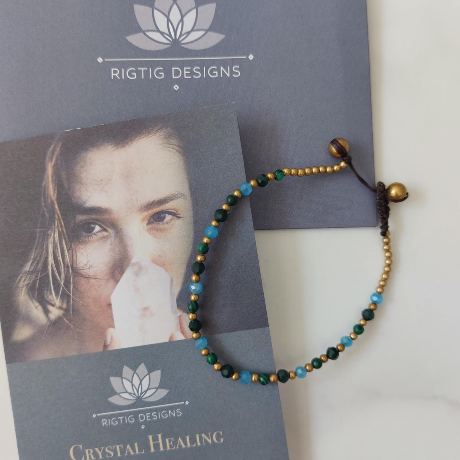Malachite Crystal Healing Bracelet for Protection - Louise's Jewellery Box