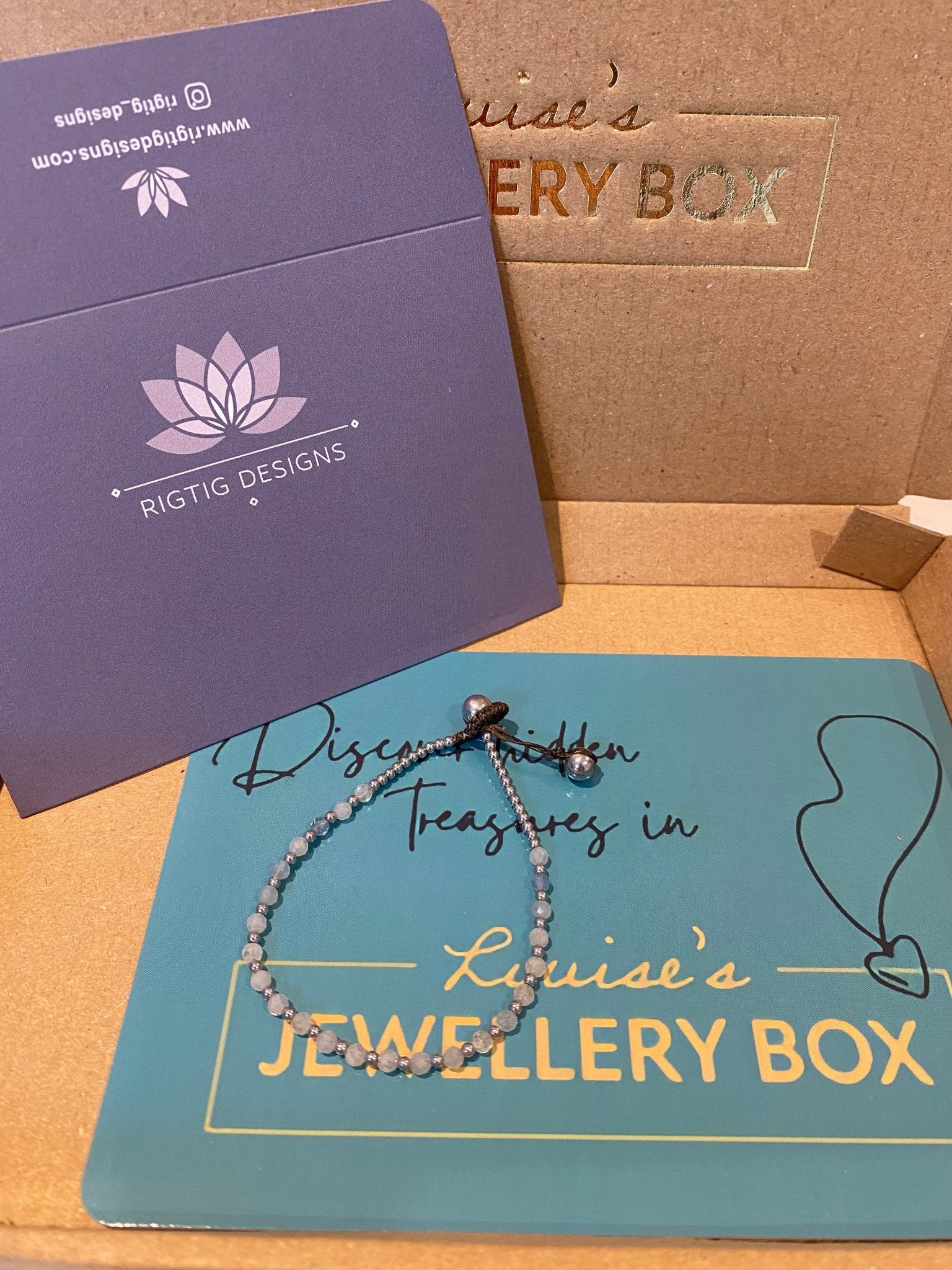 March Birthstone Bracelet - Aquamarine - Louise's Jewellery Box