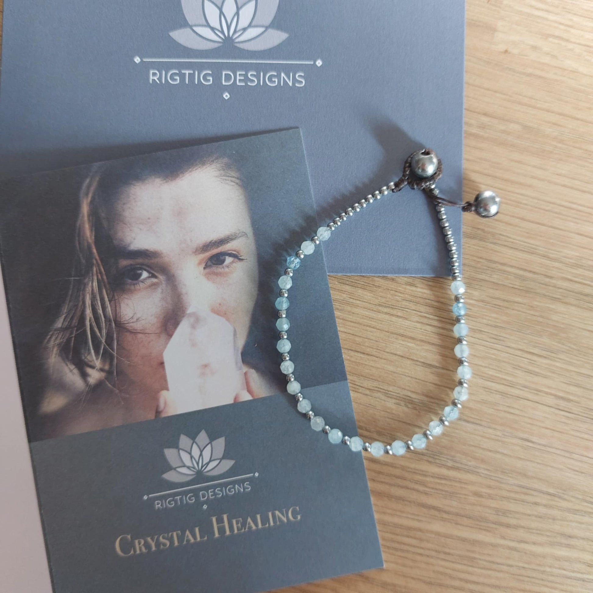 March Birthstone Bracelet - Aquamarine - Louise's Jewellery Box