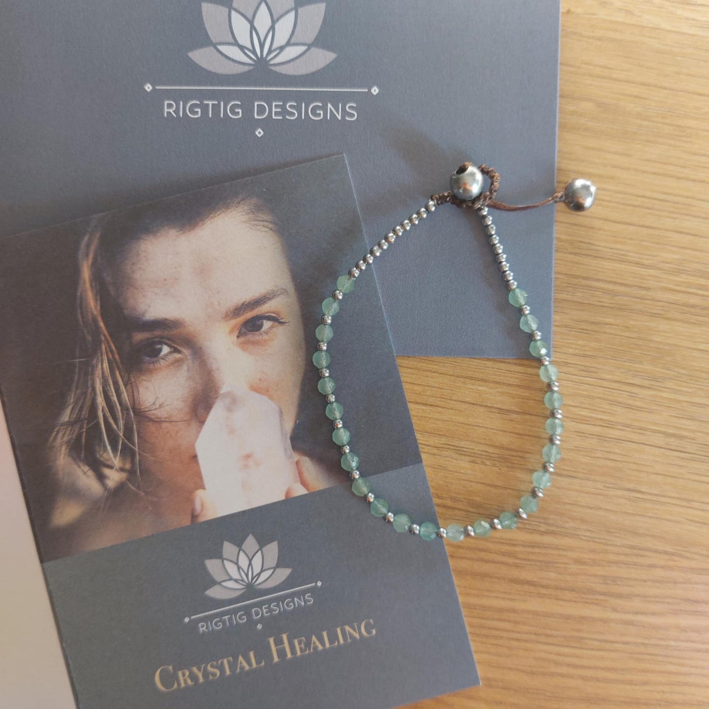 May Birthstone Bracelet - Aventurine - Louise's Jewellery Box