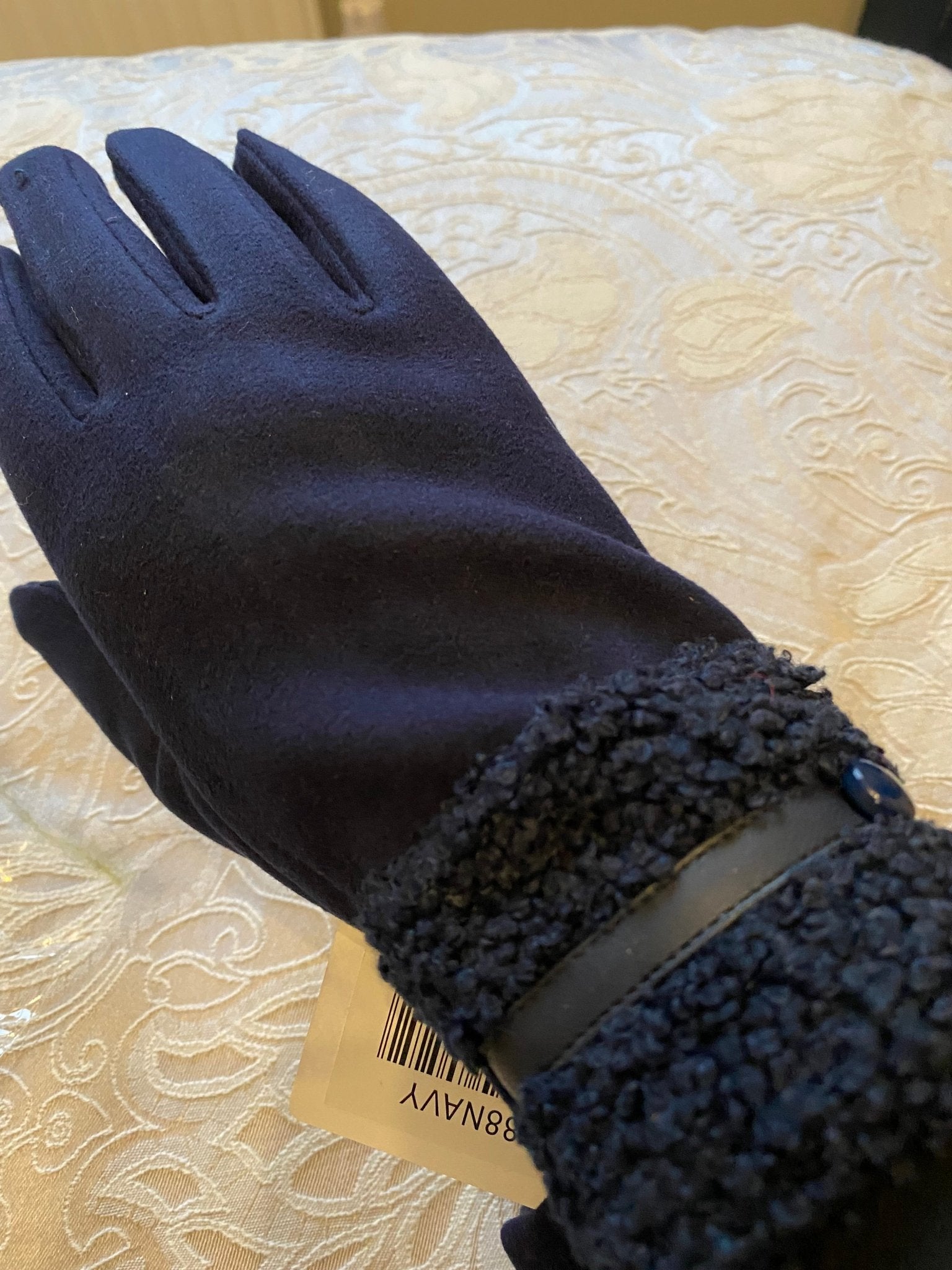 Navy Gloves - Louise's Jewellery Box