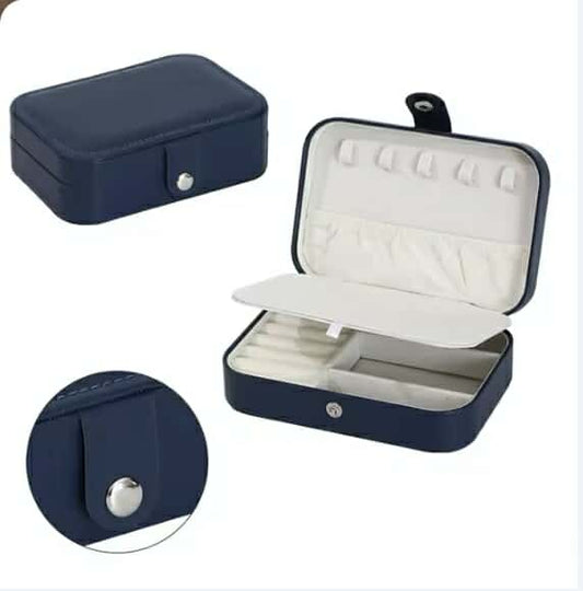 Navy Travel Jewellery Box - Louise's Jewellery Box