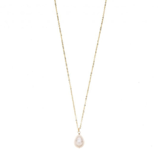 Pearl Necklace in Gold Plate with Freshwater Pearl - Louise's Jewellery Box