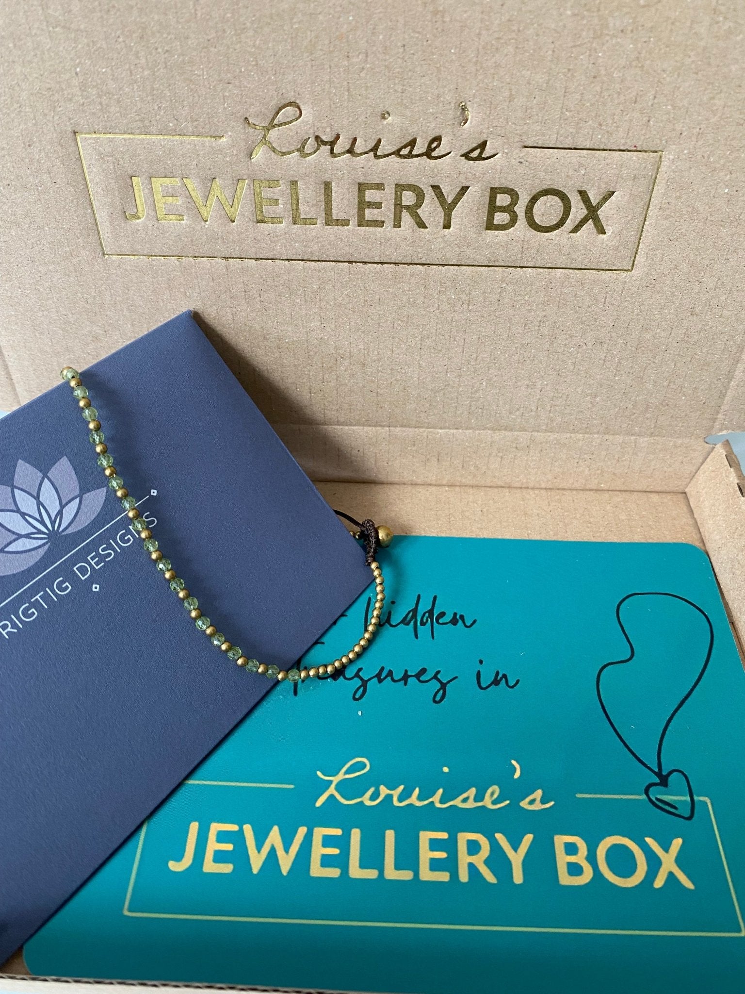 Peridot Crystal Healing Anklet for Positivity - Louise's Jewellery Box