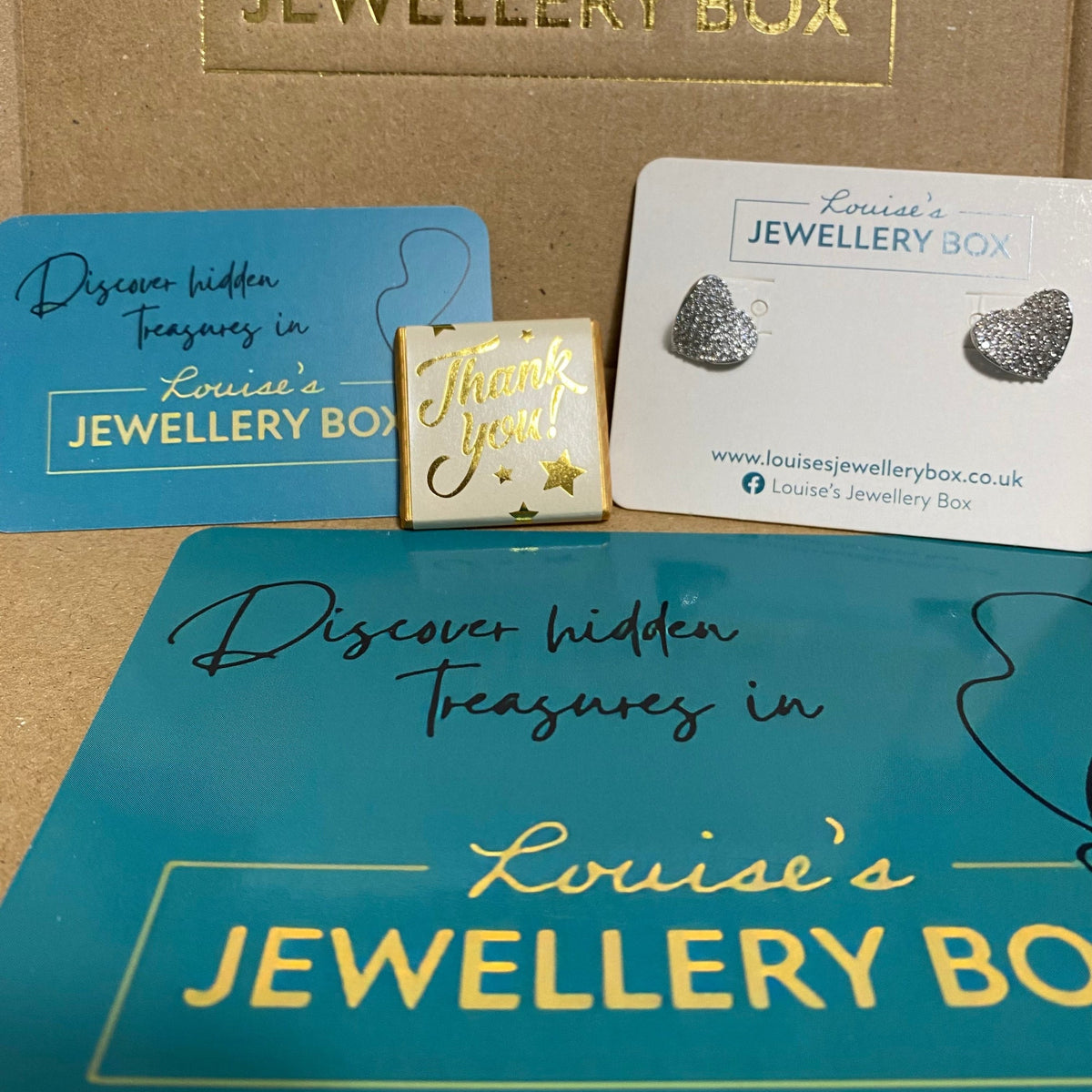 Rhodium Plated, Crystal Encrusted Heart Earrings - Louise's Jewellery Box