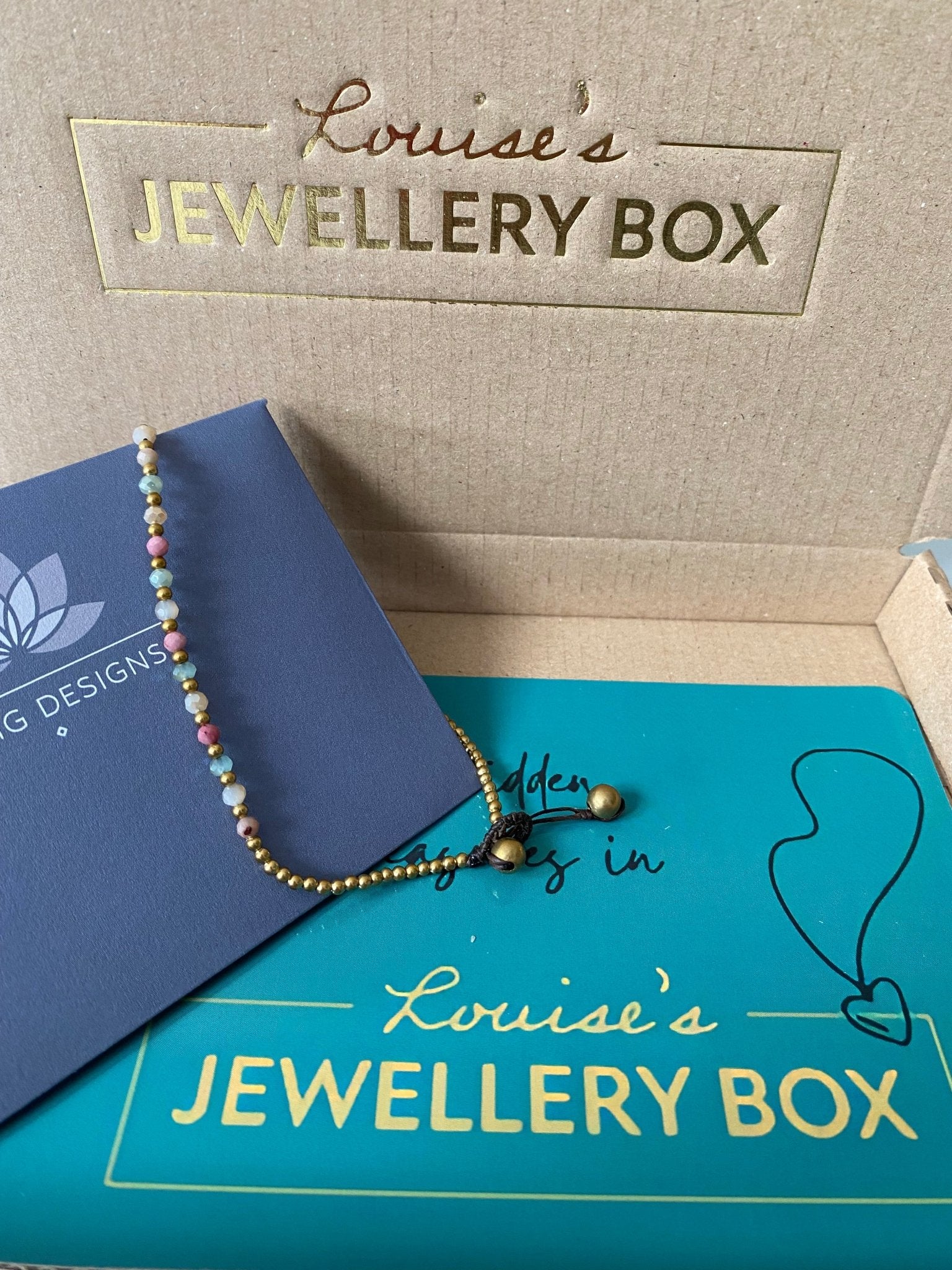 Rhodonite Crystal Healing Anklet for Balance - Louise's Jewellery Box