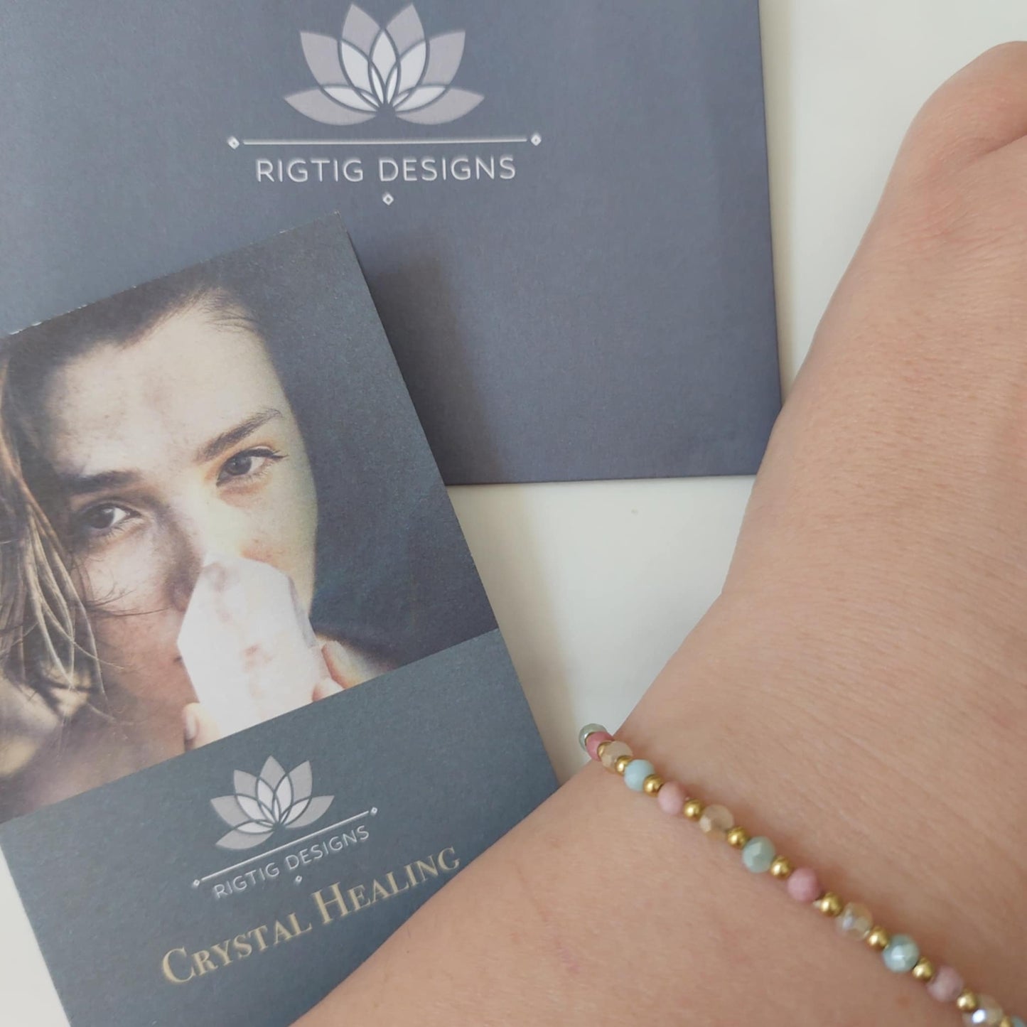 Rhodonite Crystal Healing Bracelet for Balance - Louise's Jewellery Box