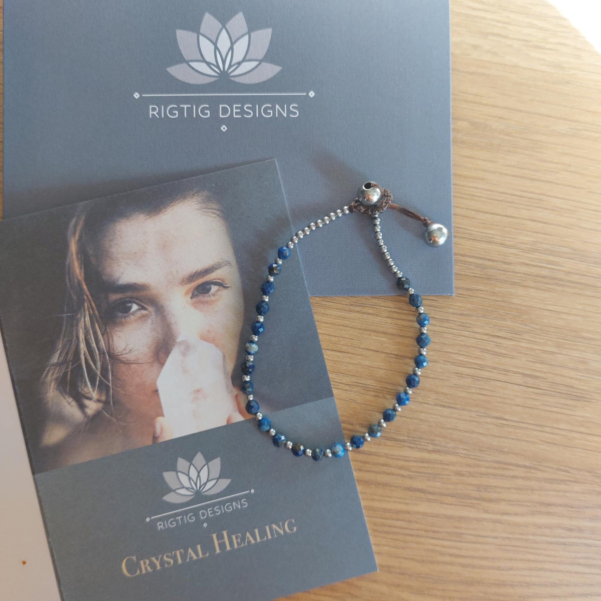 September Birthstone Bracelet - Lapis - Louise's Jewellery Box