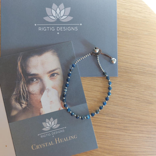 September Birthstone Bracelet - Lapis - Louise's Jewellery Box