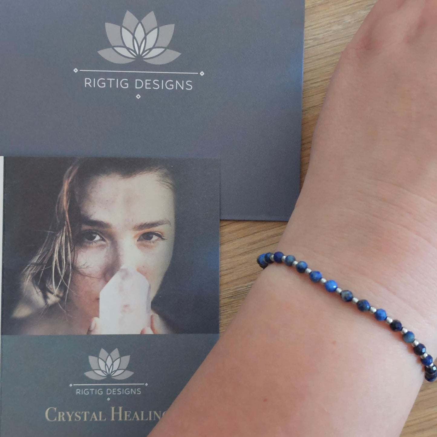 September Birthstone Bracelet - Lapis - Louise's Jewellery Box