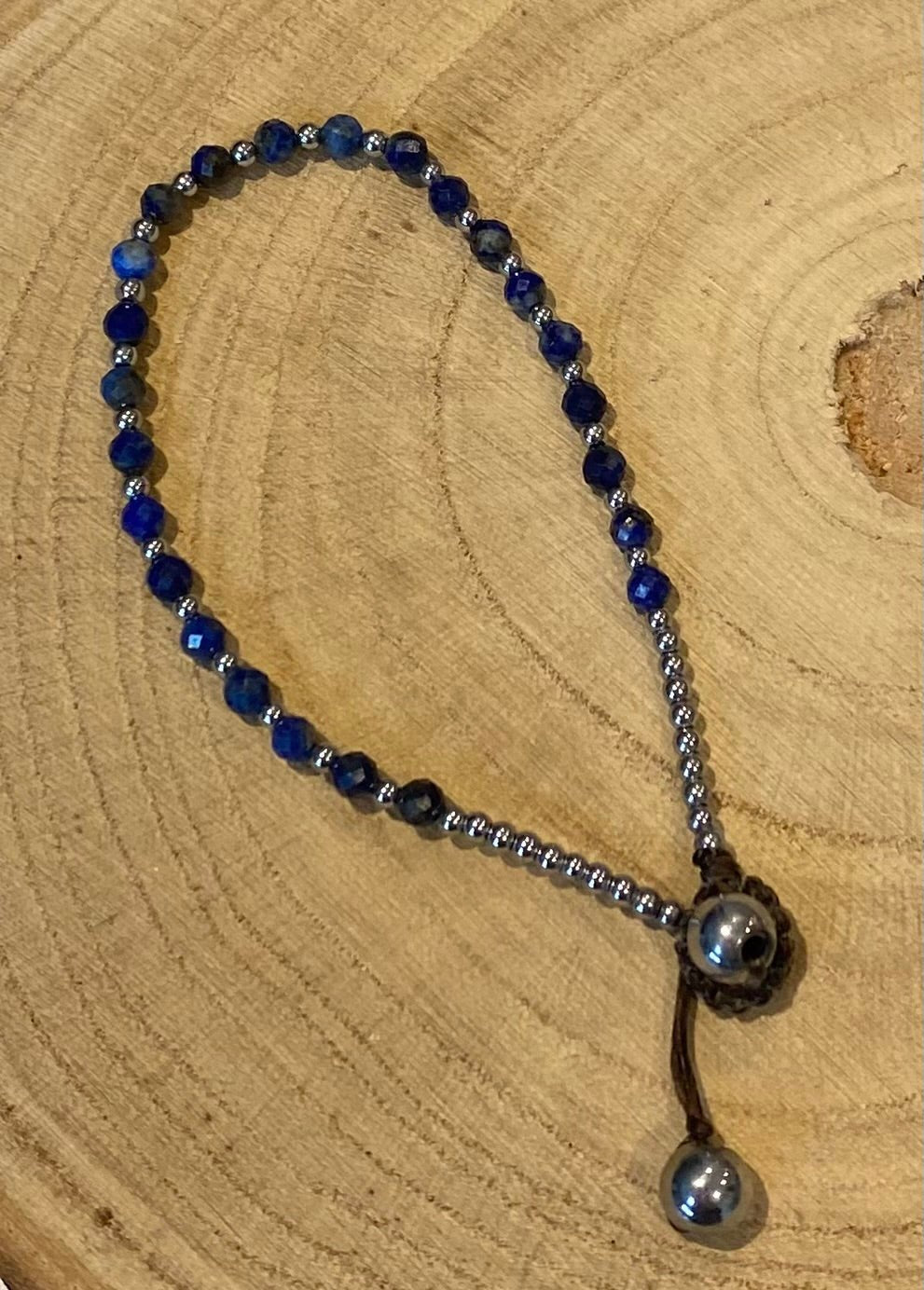 September Birthstone Bracelet - Lapis - Louise's Jewellery Box