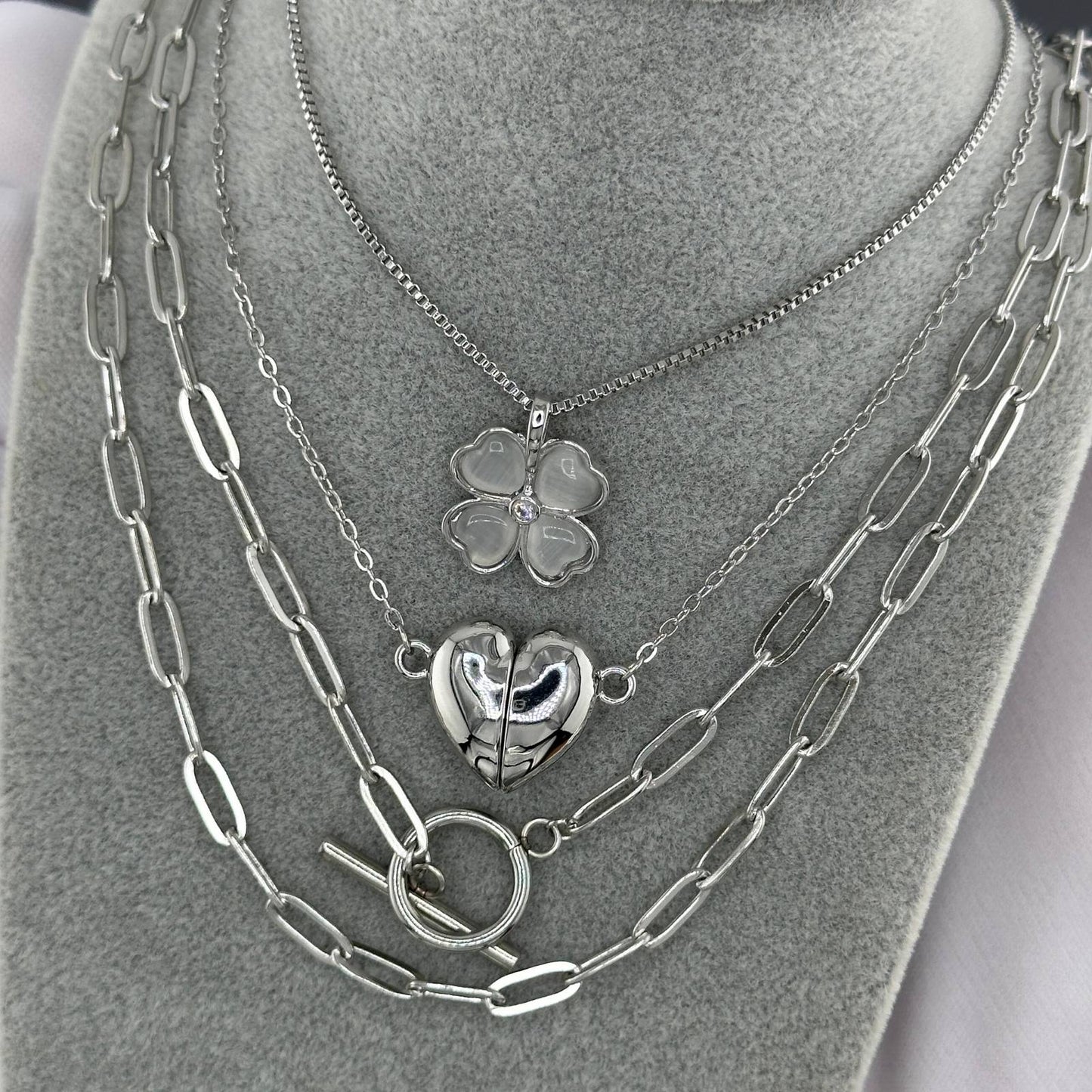 Stainless Steel Waterproof Paper Link Necklace - Louise's Jewellery Box