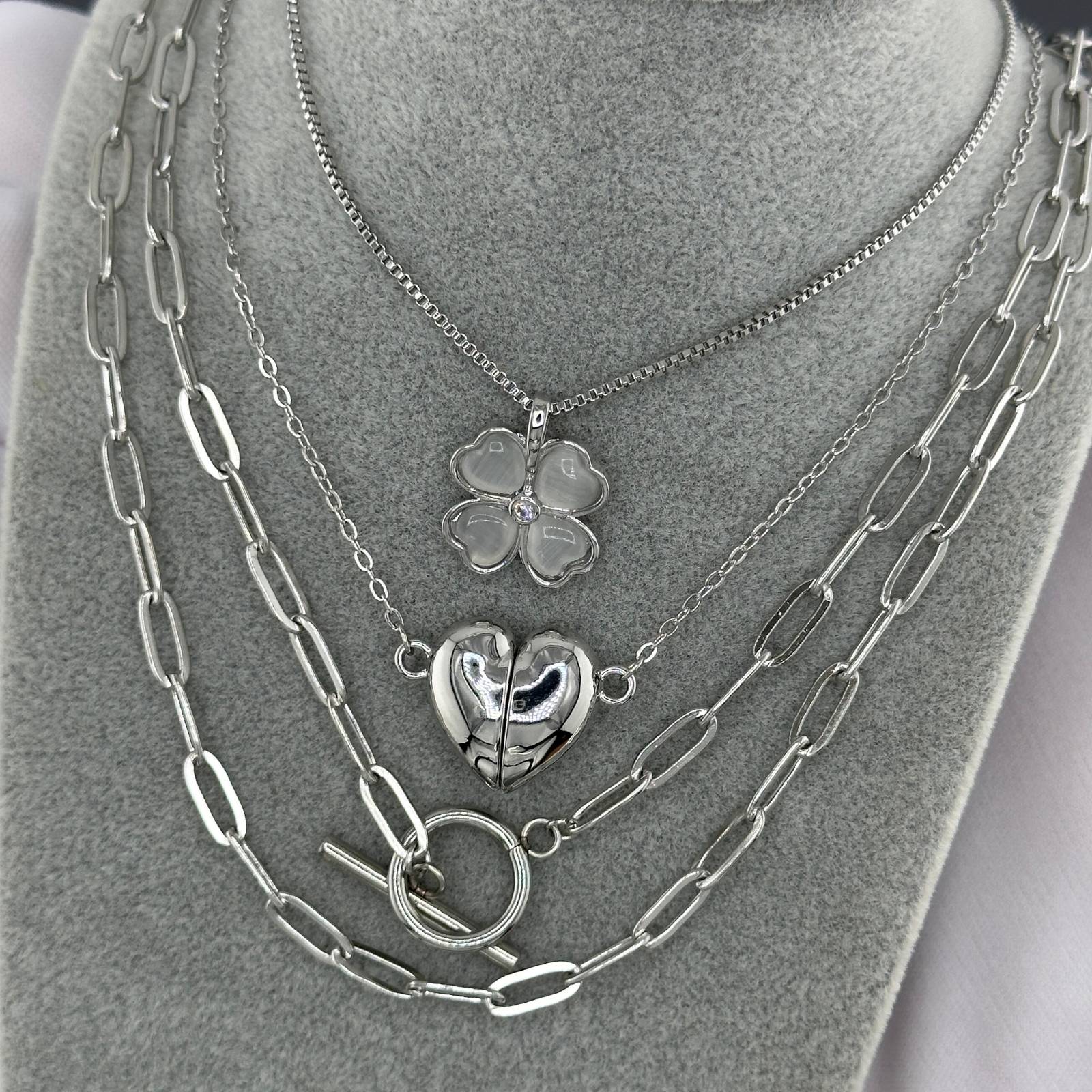 Stainless Steel Waterproof Paper Link Necklace - Louise's Jewellery Box