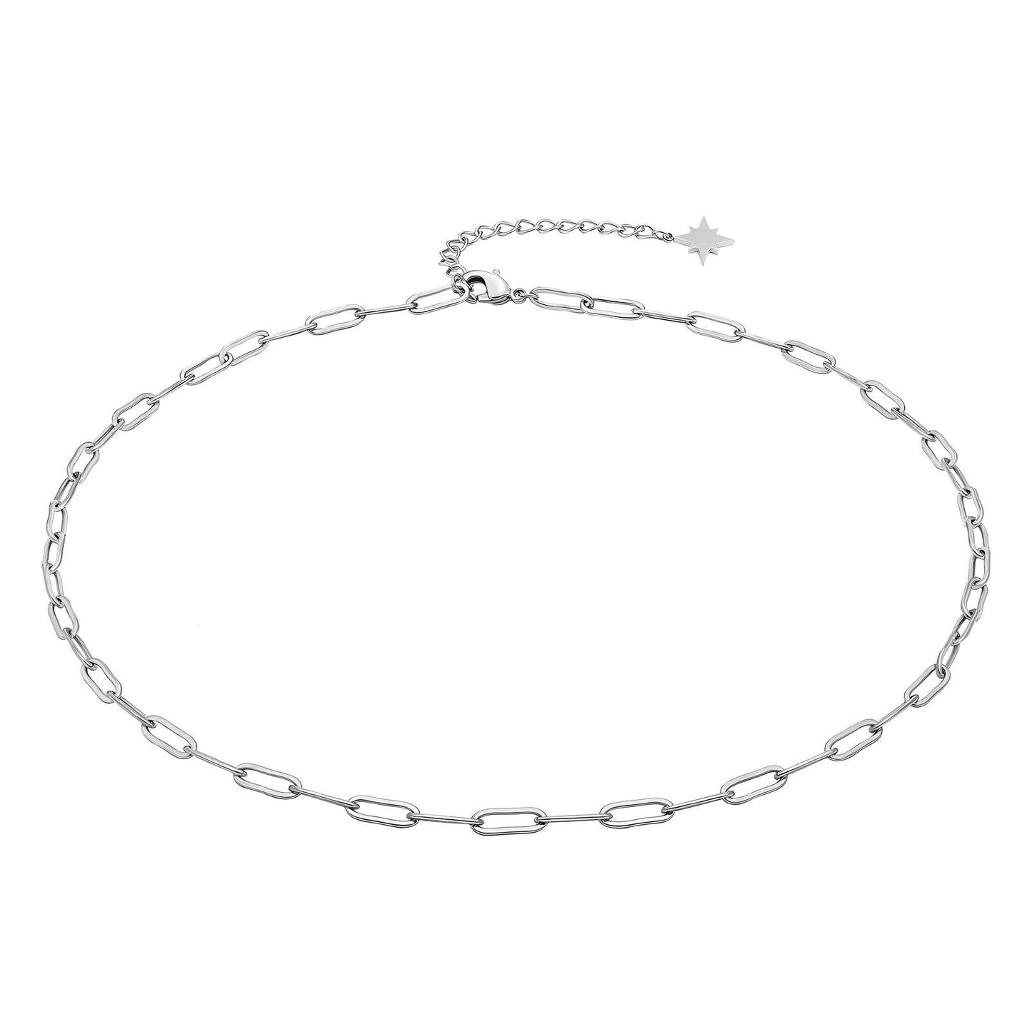 Stainless Steel Waterproof Paper Link Necklace - Louise's Jewellery Box
