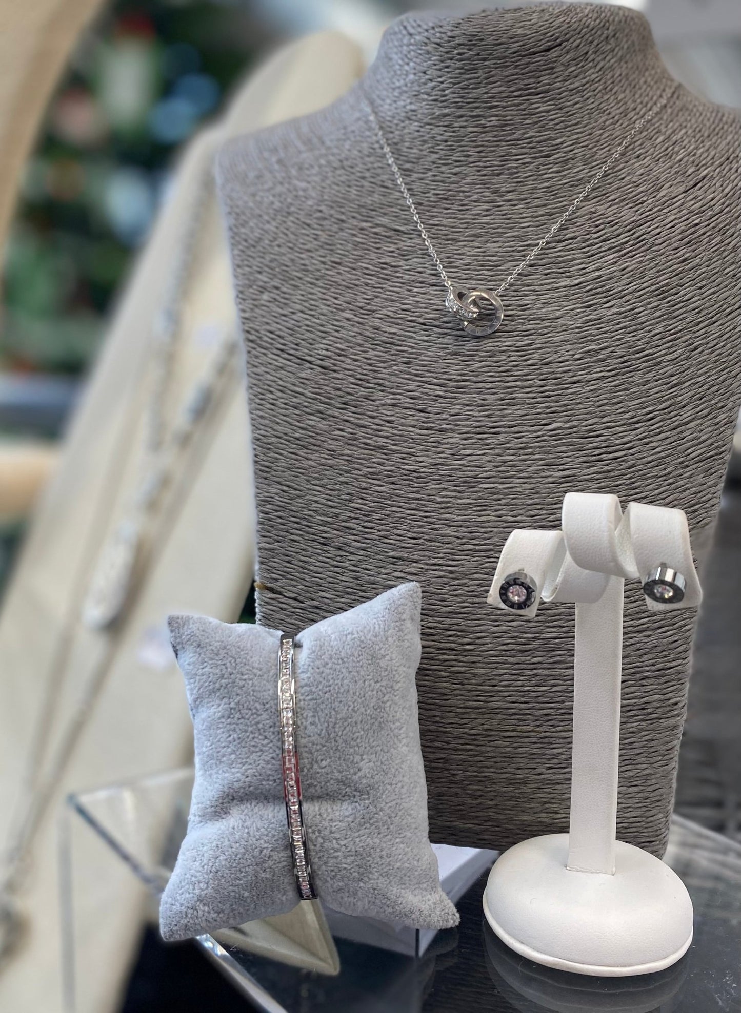 Stainless Steel Waterproof Roman Numerals Earrings - Louise's Jewellery Box