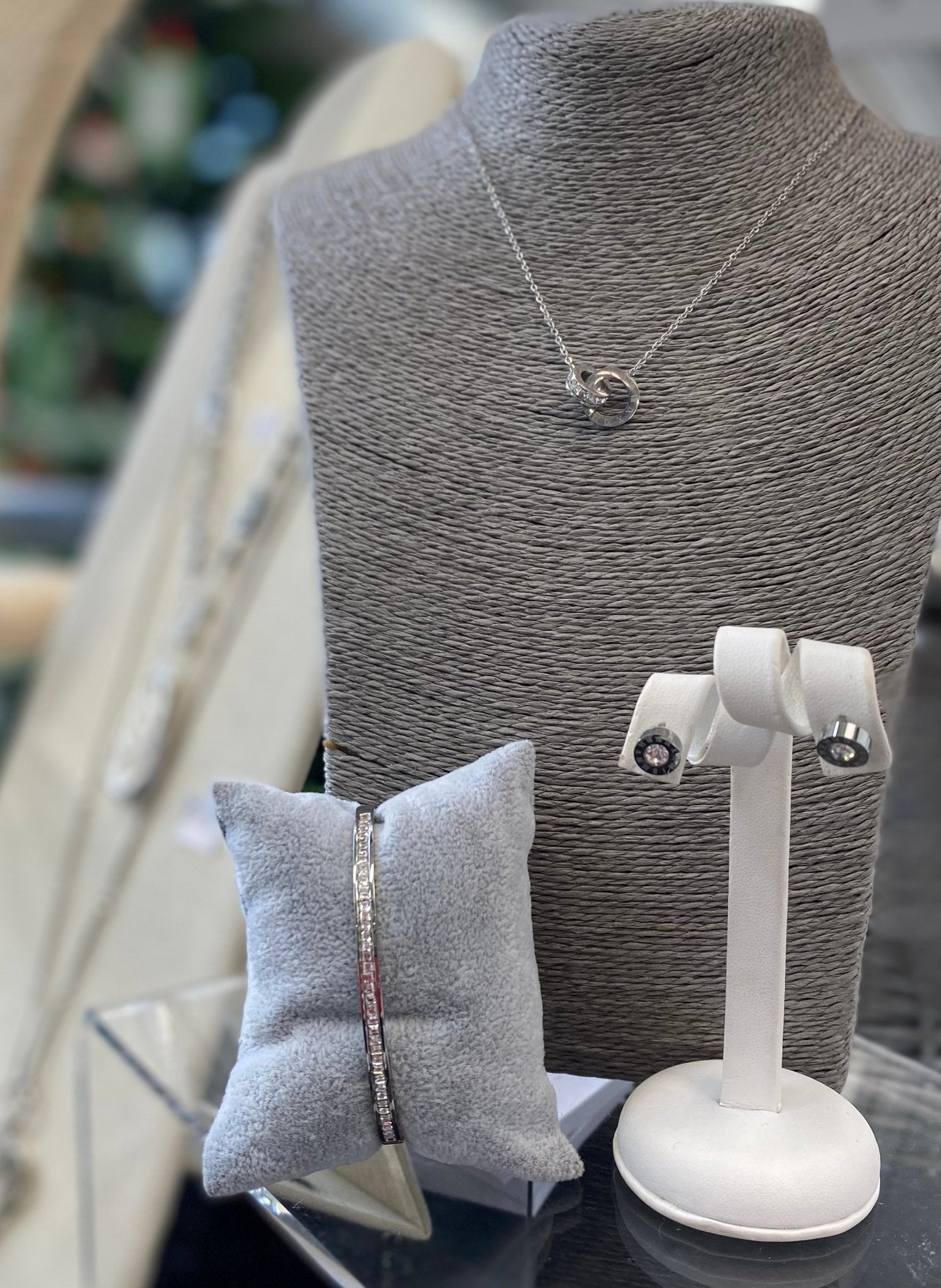 Stainless Steel Waterproof Roman Numerals Necklace - Louise's Jewellery Box