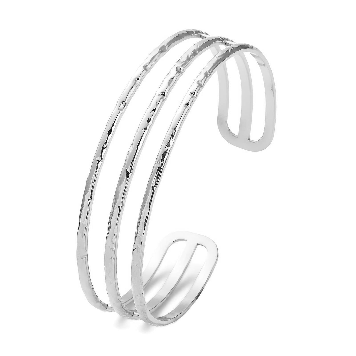 Stainless Steel Waterproof Triple Bangle - Louise's Jewellery Box