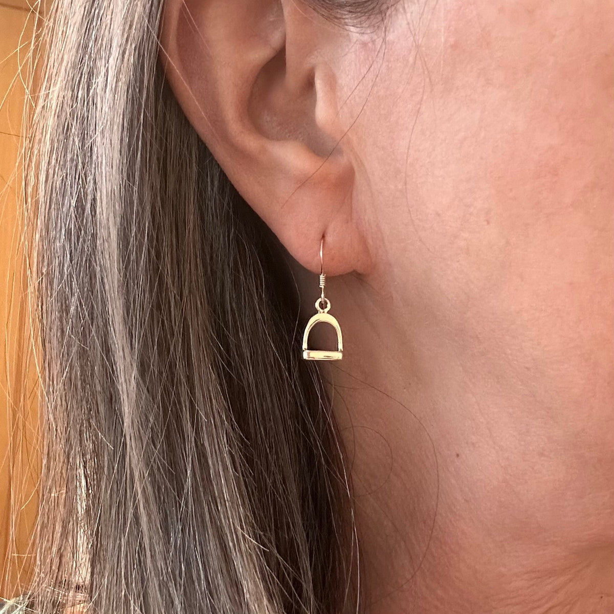 Sterling Silver Stirrup Drop Earrings - Louise's Jewellery Box