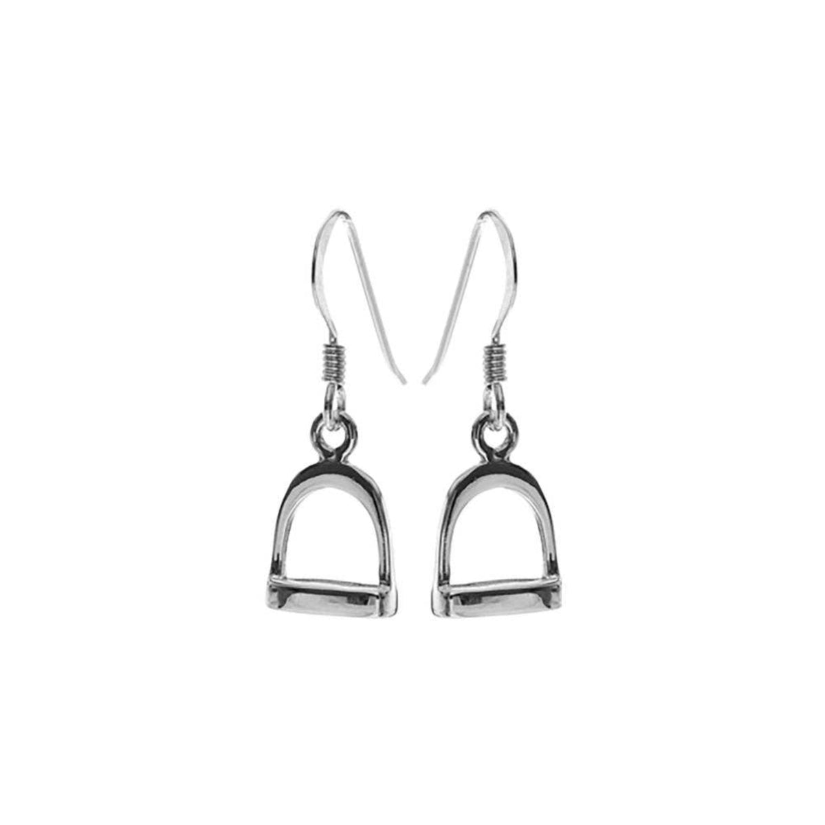 Sterling Silver Stirrup Drop Earrings - Louise's Jewellery Box