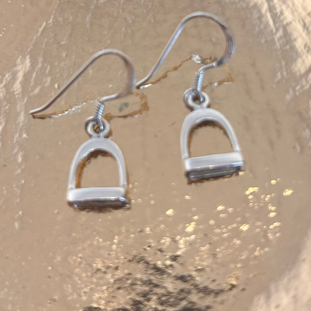 Sterling Silver Stirrup Drop Earrings - Louise's Jewellery Box