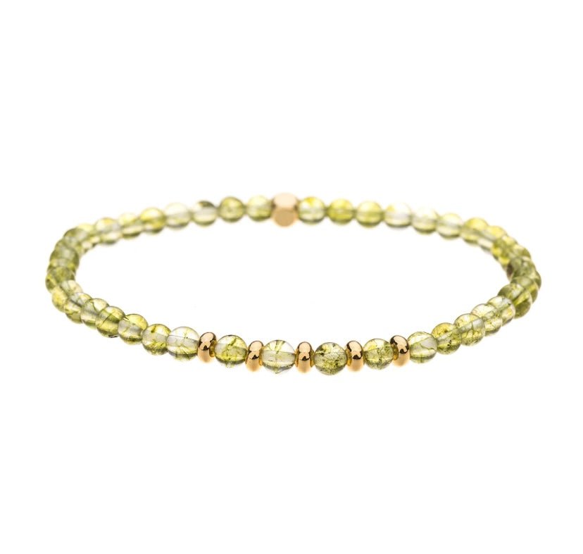 Taiwan Jade Bracelet with Gold Plating - Louise's Jewellery Box